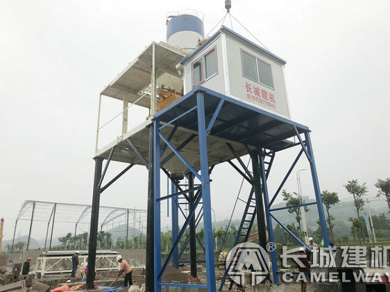 HZS90混凝土攪拌站生產(chǎn)線