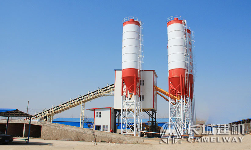 長城建機120攪商混攪拌站客戶案例現(xiàn)場