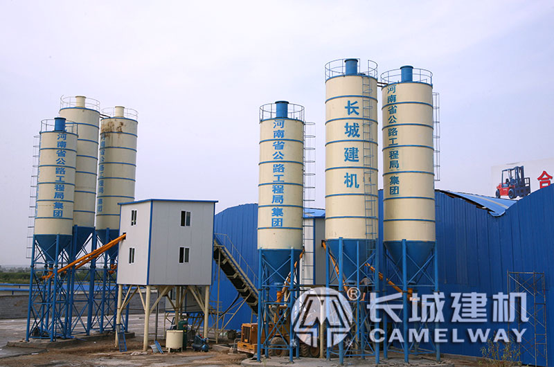 工地自建攪拌站實(shí)景
